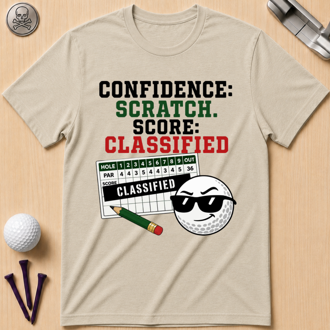 Confidence: Scratch. Score: Classified T-Shirt
