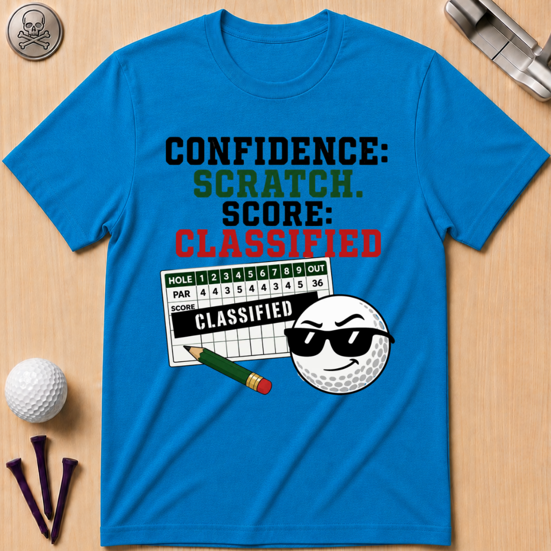 Confidence: Scratch. Score: Classified T-Shirt