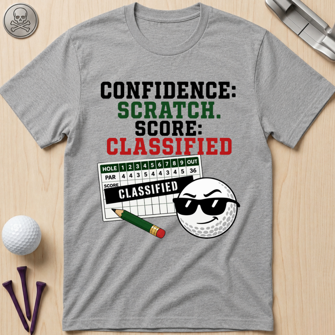 Confidence: Scratch. Score: Classified T-Shirt