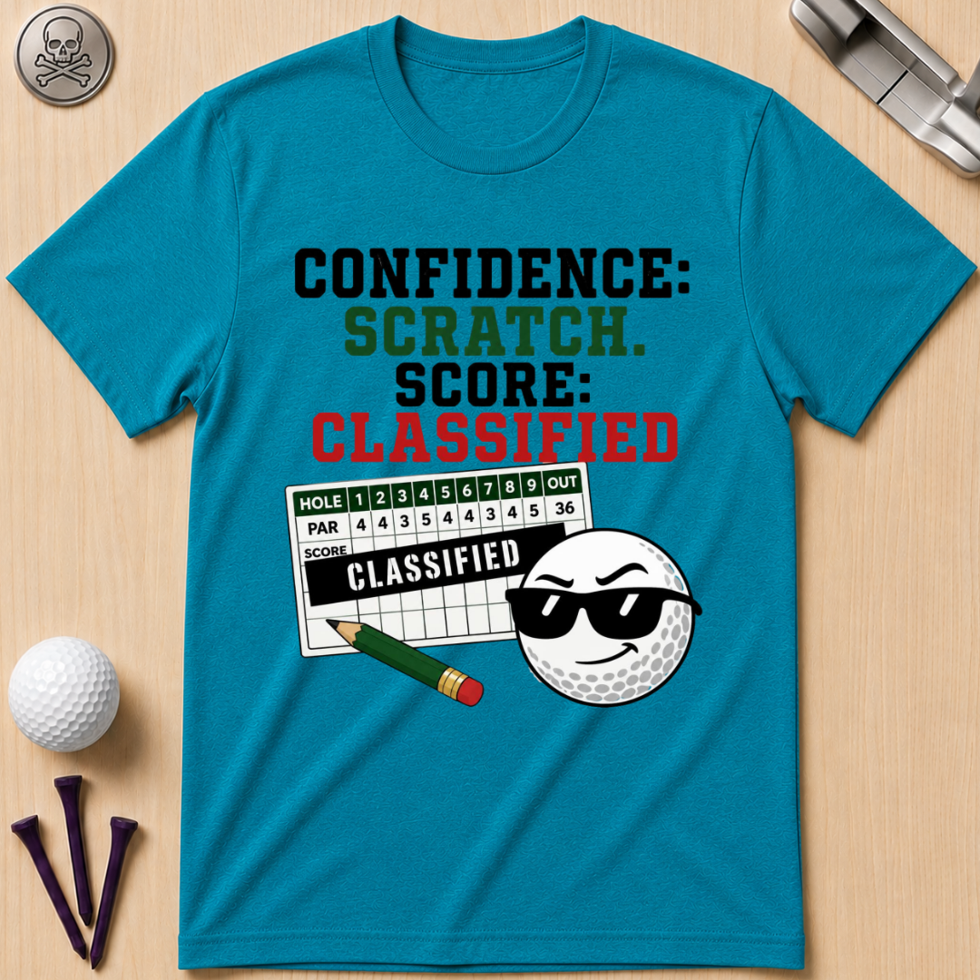 Confidence: Scratch. Score: Classified T-Shirt