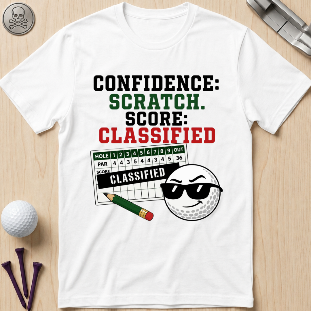 Confidence: Scratch. Score: Classified T-Shirt