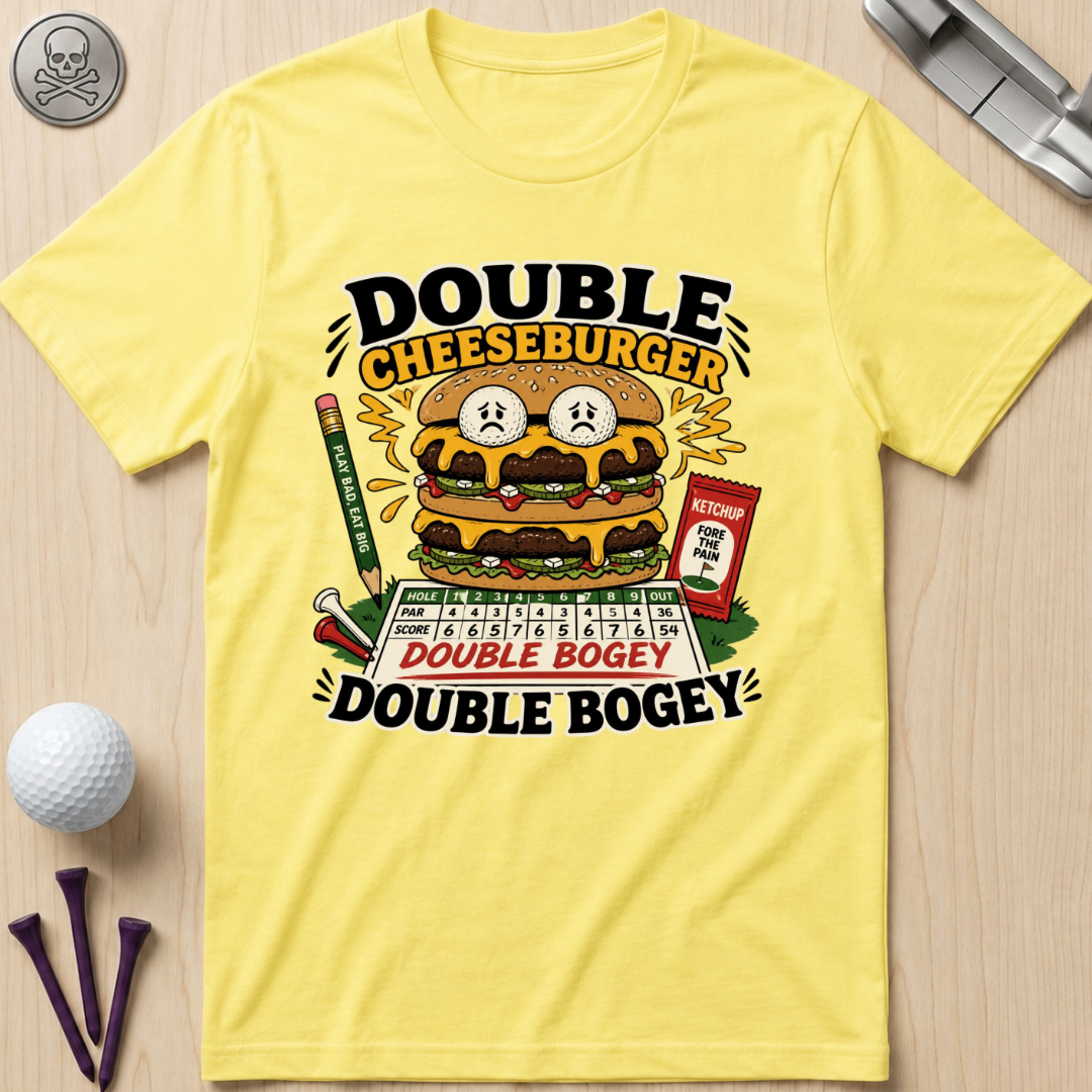 Double Cheeseburger Double Bogey T-Shirts