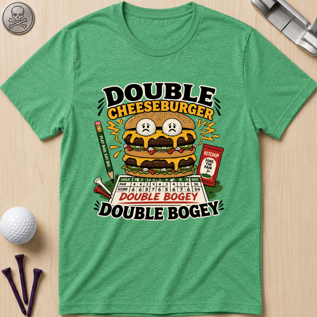 Double Cheeseburger Double Bogey T-Shirts