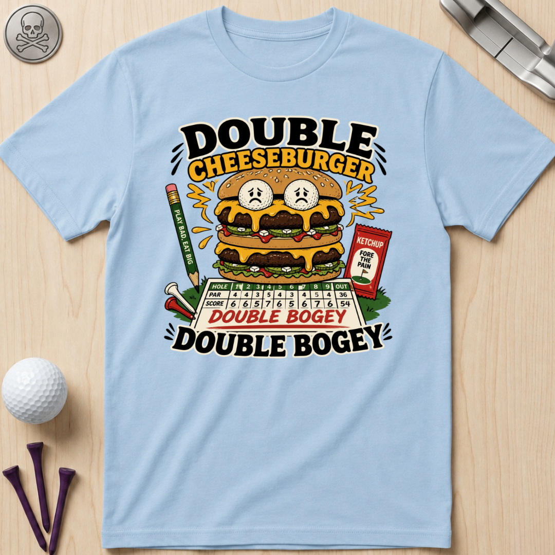 Double Cheeseburger Double Bogey T-Shirts
