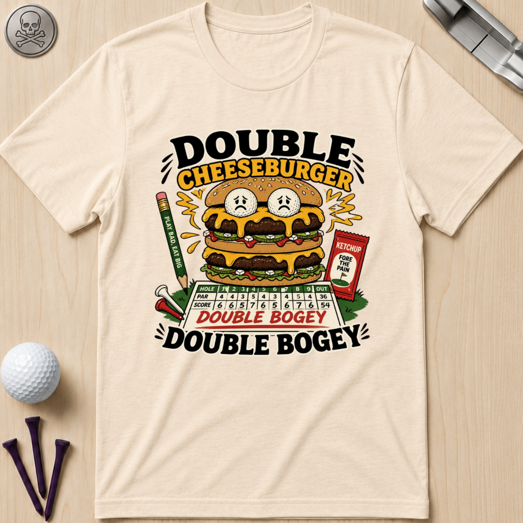 Double Cheeseburger Double Bogey T-Shirts