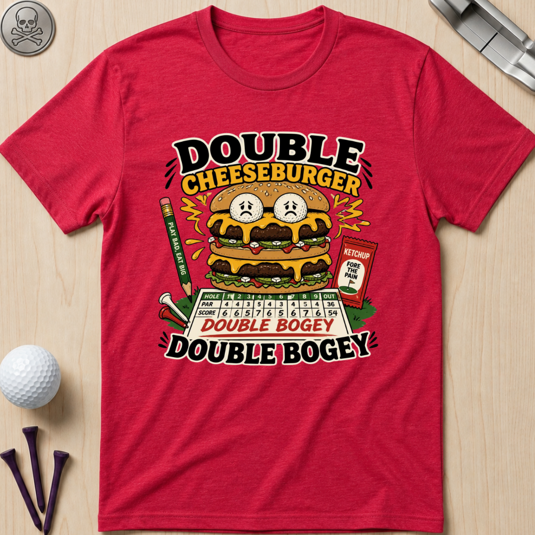 Double Cheeseburger Double Bogey T-Shirts