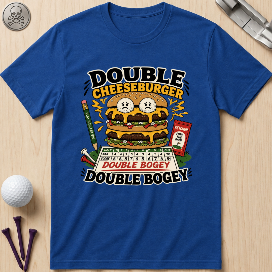 Double Cheeseburger Double Bogey T-Shirts