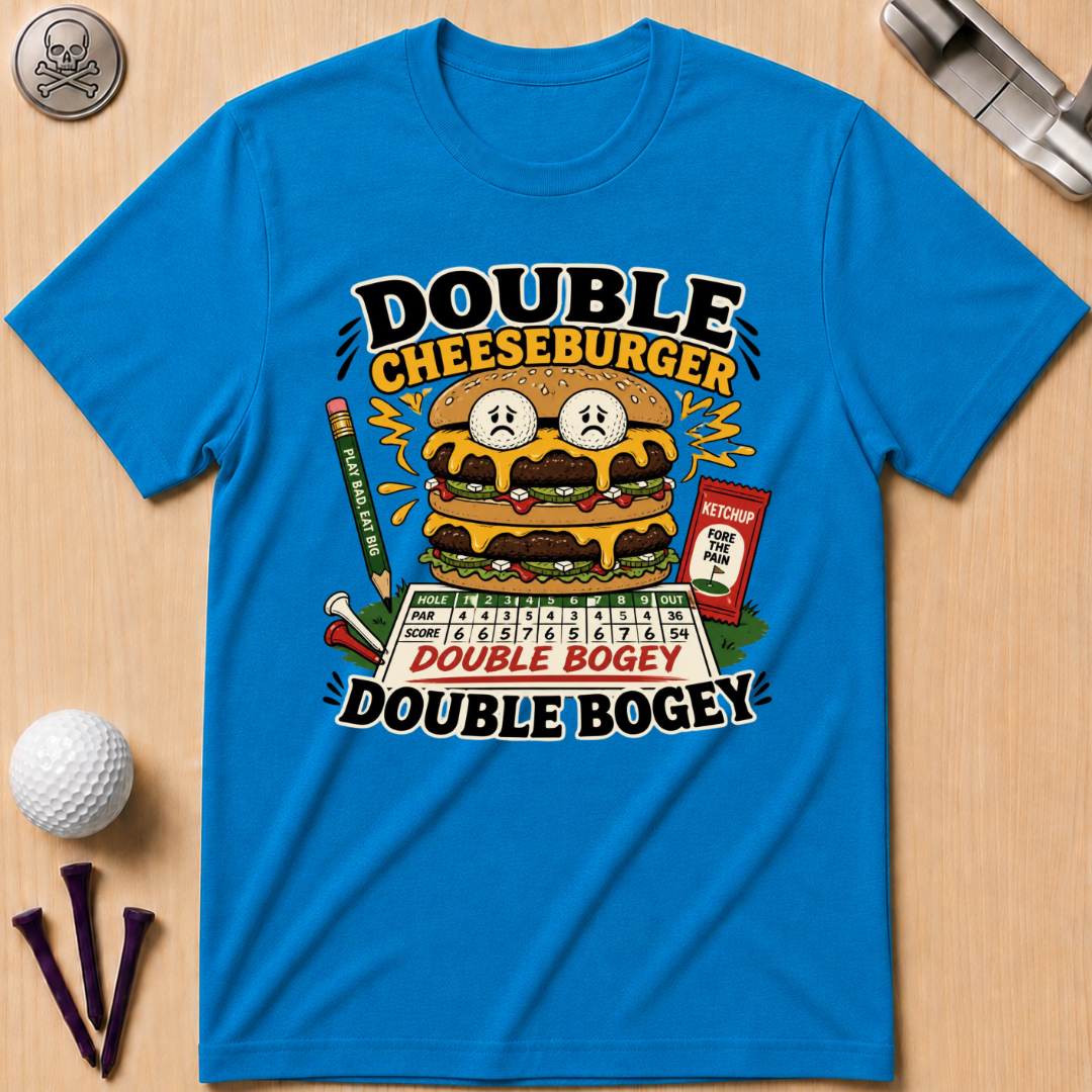Double Cheeseburger Double Bogey T-Shirts