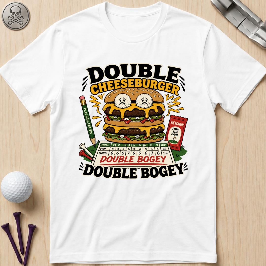 Double Cheeseburger Double Bogey T-Shirts