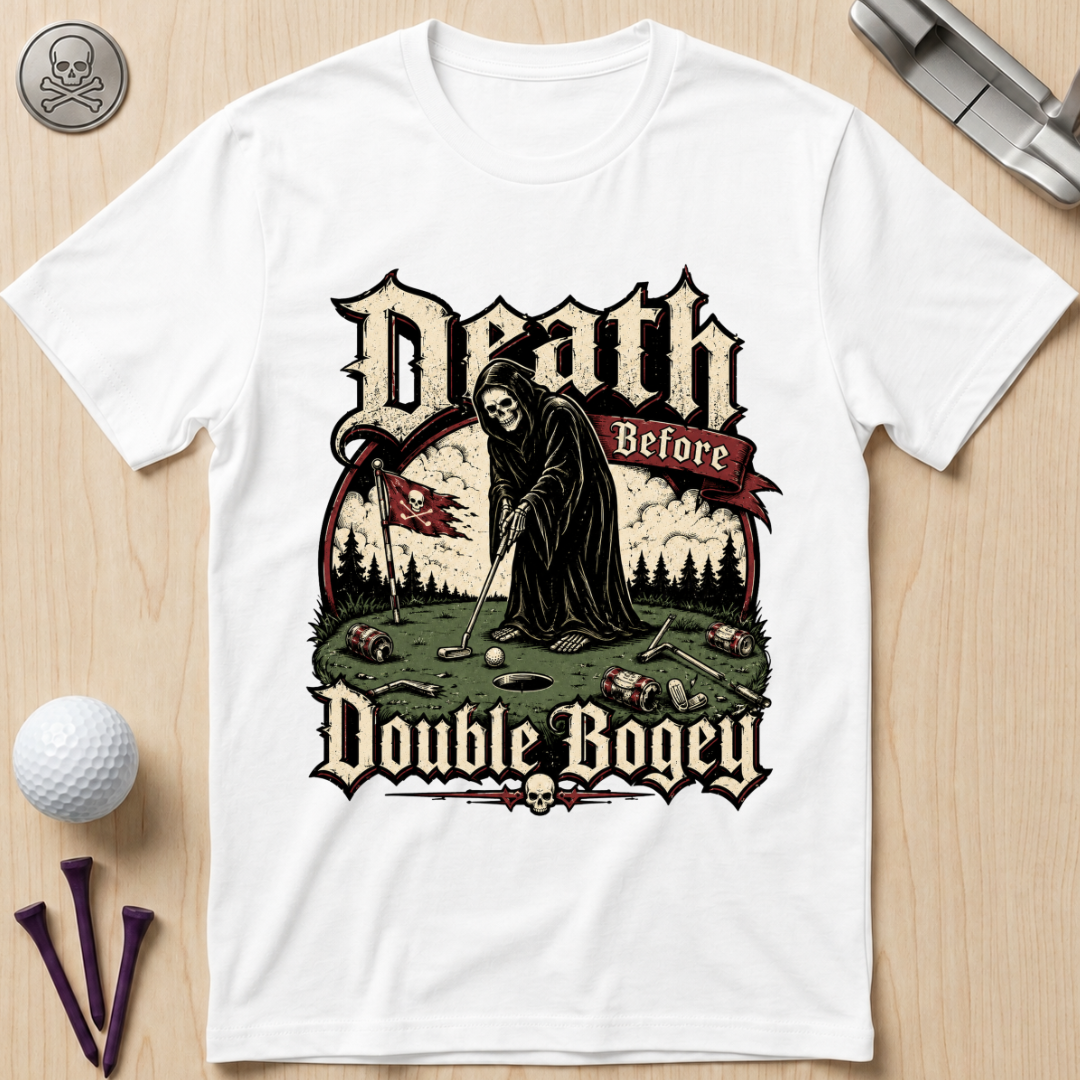 Death Before Double Bogey Golf T-Shirt