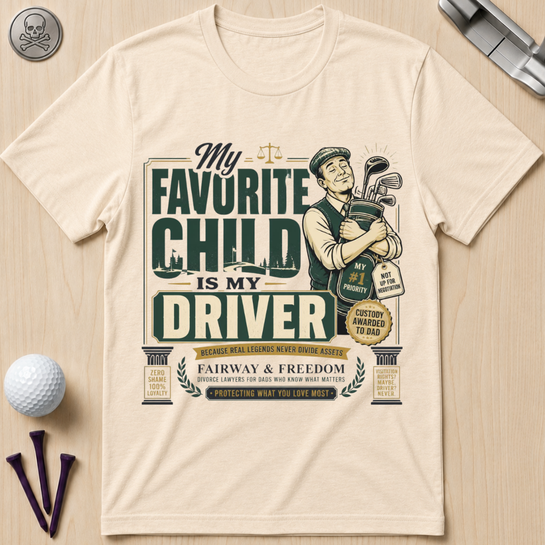 My Favorite Child Is My Driver Golf T-Shirt