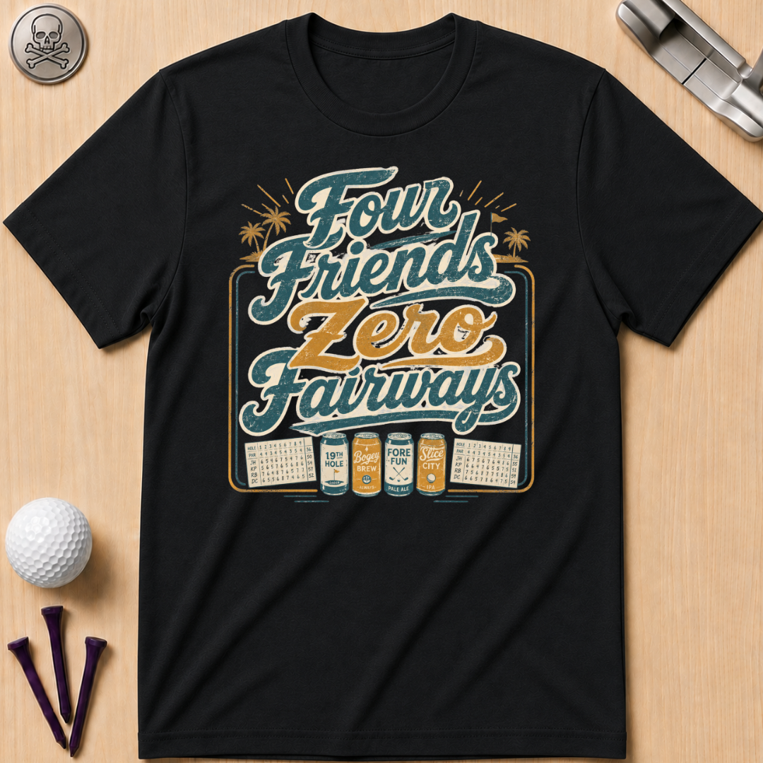 Four Friends Zero Fairways T-Shirt