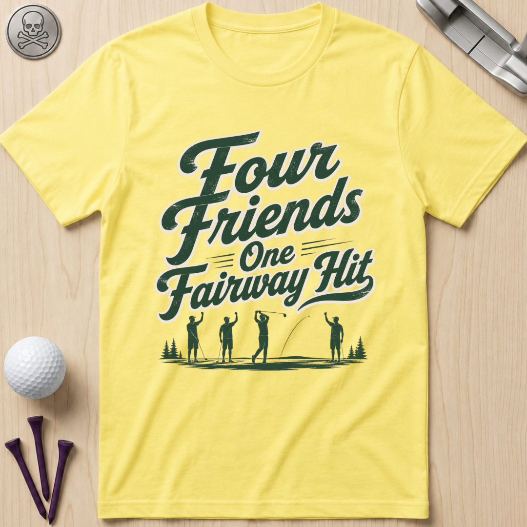 Four Friends One Fairway Hit Golf T-Shirt