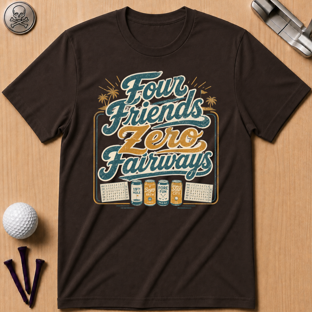 Four Friends Zero Fairways T-Shirt