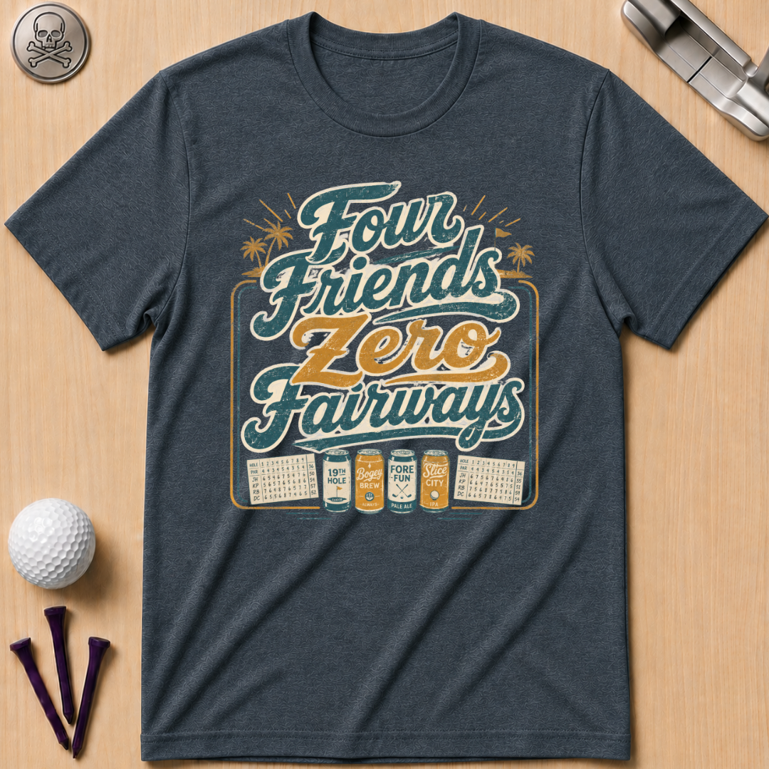 Four Friends Zero Fairways T-Shirt