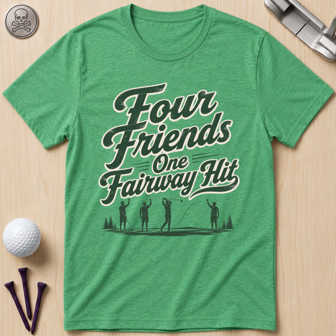 Four Friends One Fairway Hit Golf T-Shirt