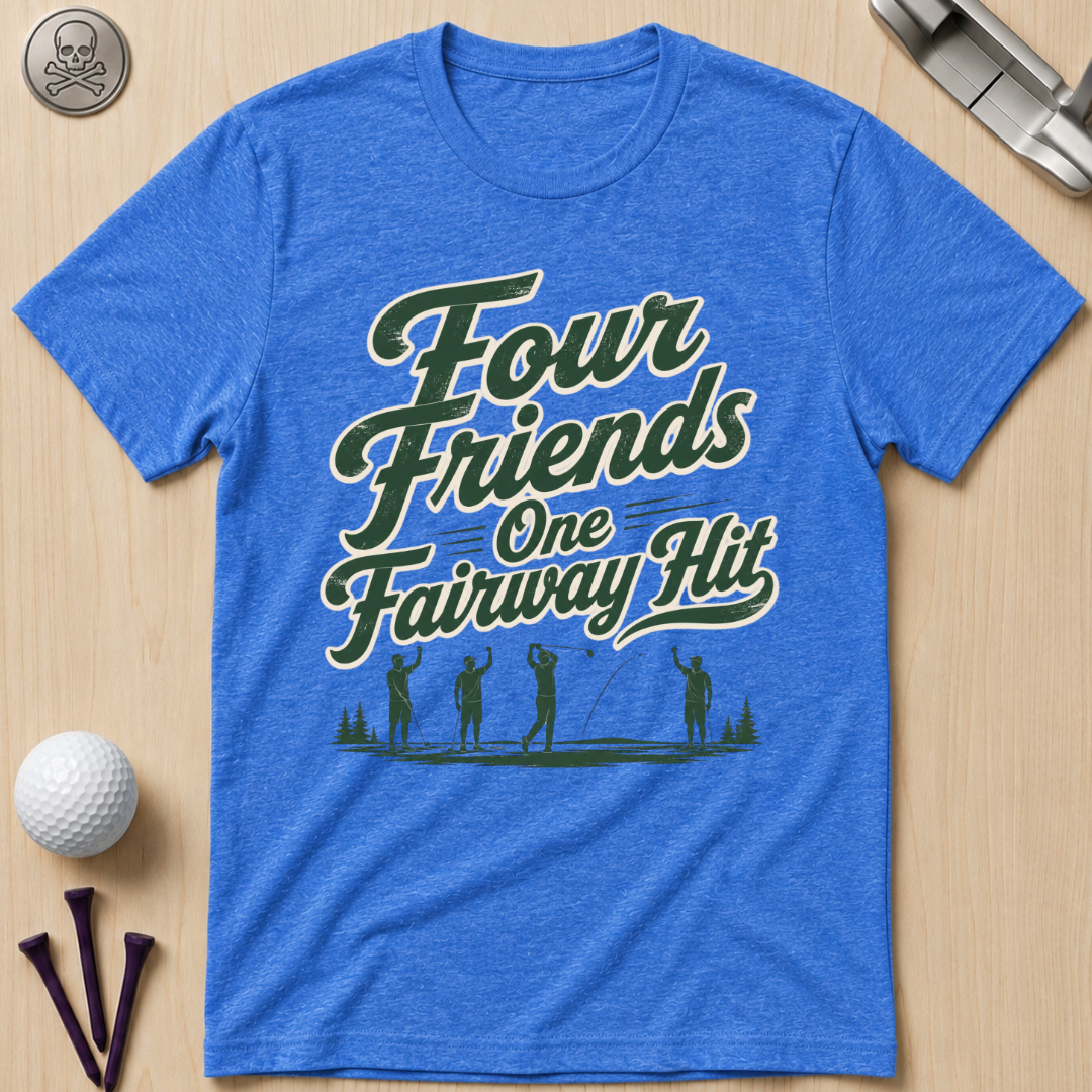 Four Friends One Fairway Hit Golf T-Shirt