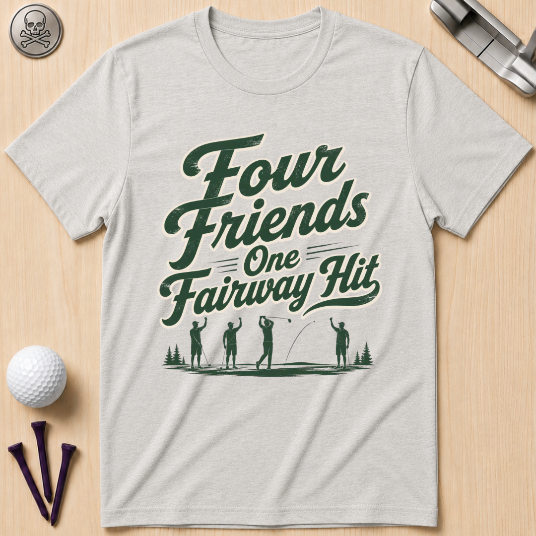 Four Friends One Fairway Hit Golf T-Shirt