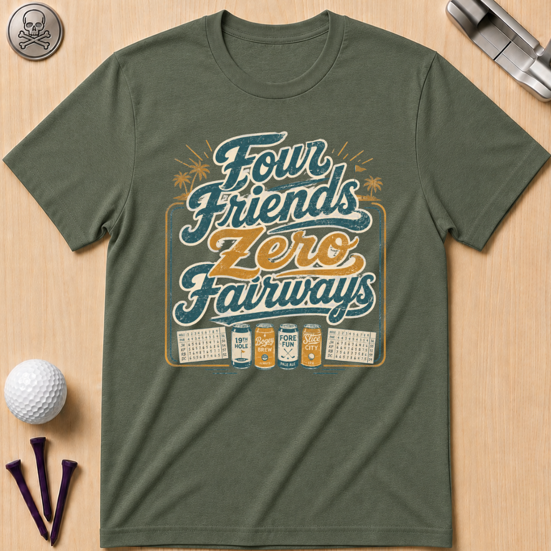 Four Friends Zero Fairways T-Shirt