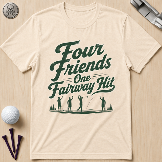 Four Friends One Fairway Hit Golf T-Shirt