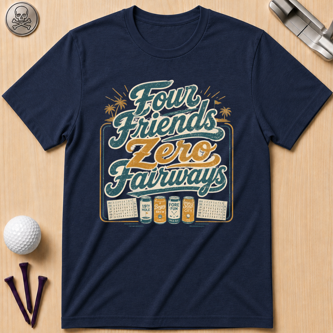 Four Friends Zero Fairways T-Shirt
