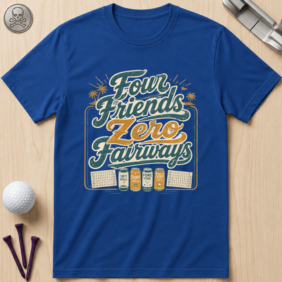 Four Friends Zero Fairways T-Shirt