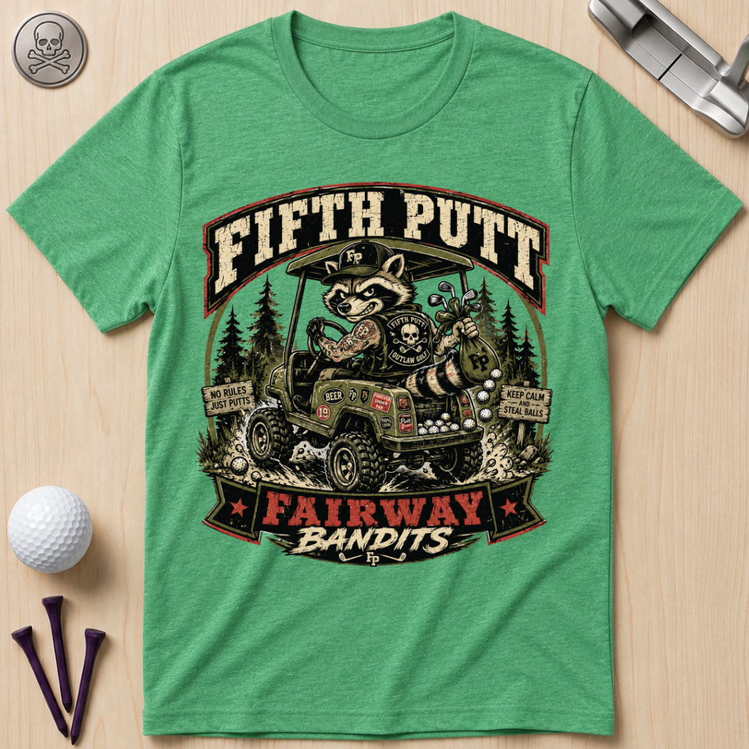 Fifth Putt Fairway Bandits Golf T-Shirt