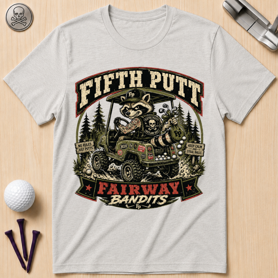 Fifth Putt Fairway Bandits Golf T-Shirt