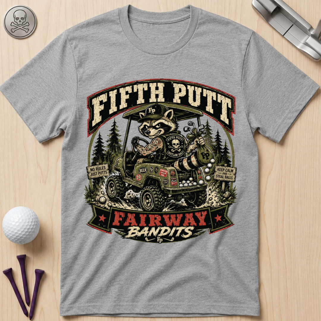 Fifth Putt Fairway Bandits Golf T-Shirt