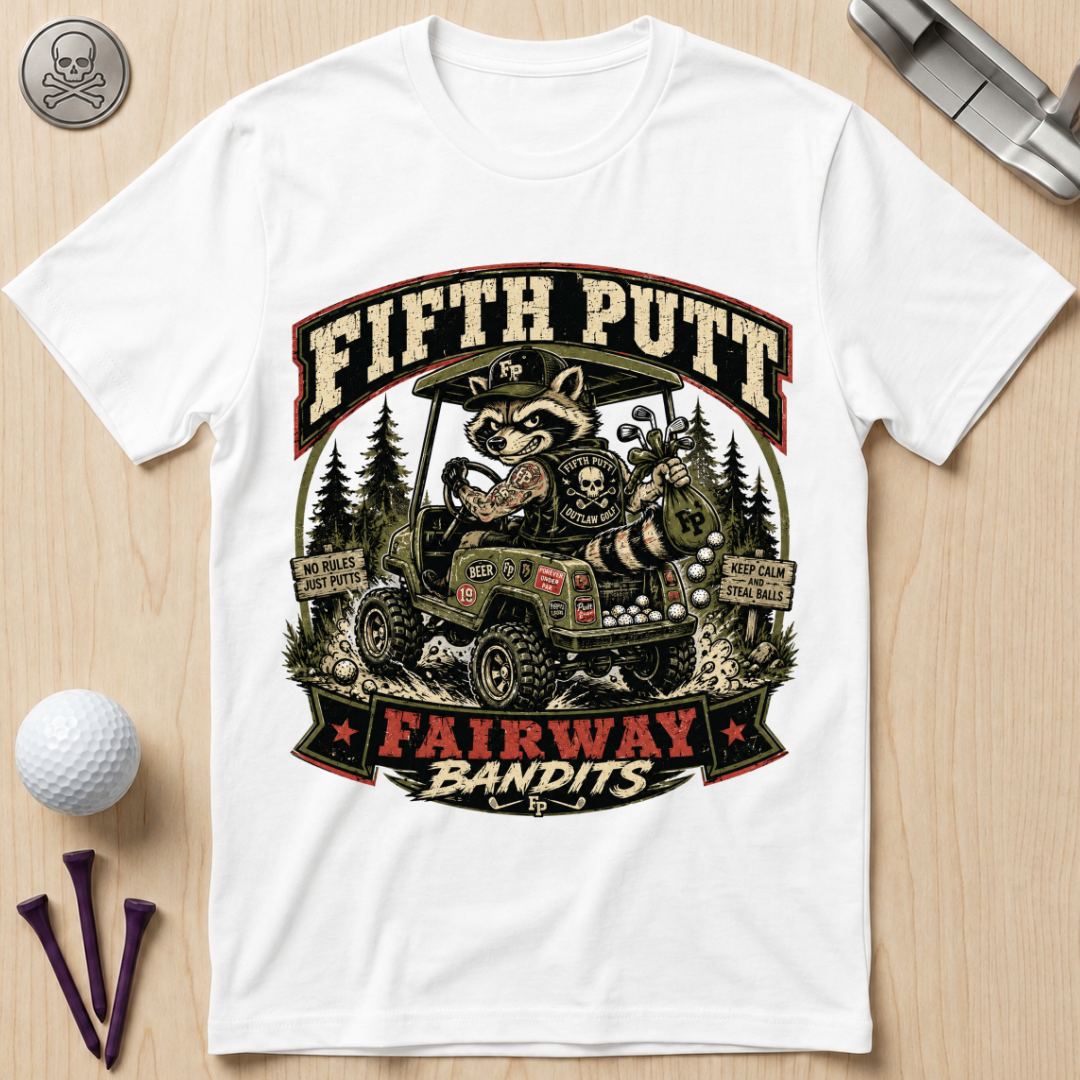 Fifth Putt Fairway Bandits Golf T-Shirt