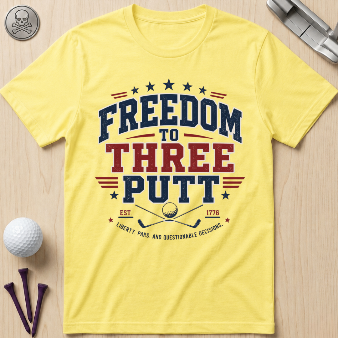 Freedom to Three Putt Golf T-Shirt