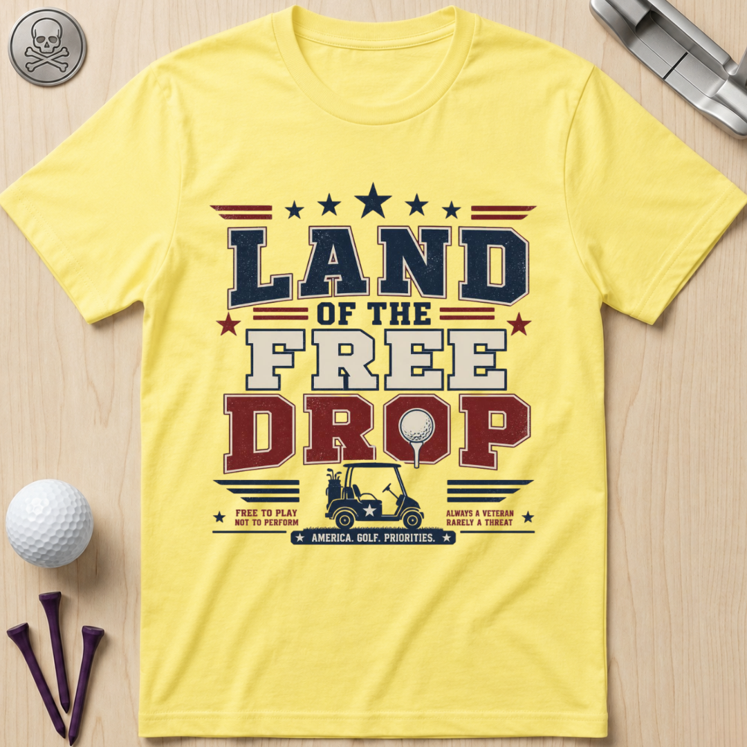 Land of the Free Drop Patriotic T-Shirt