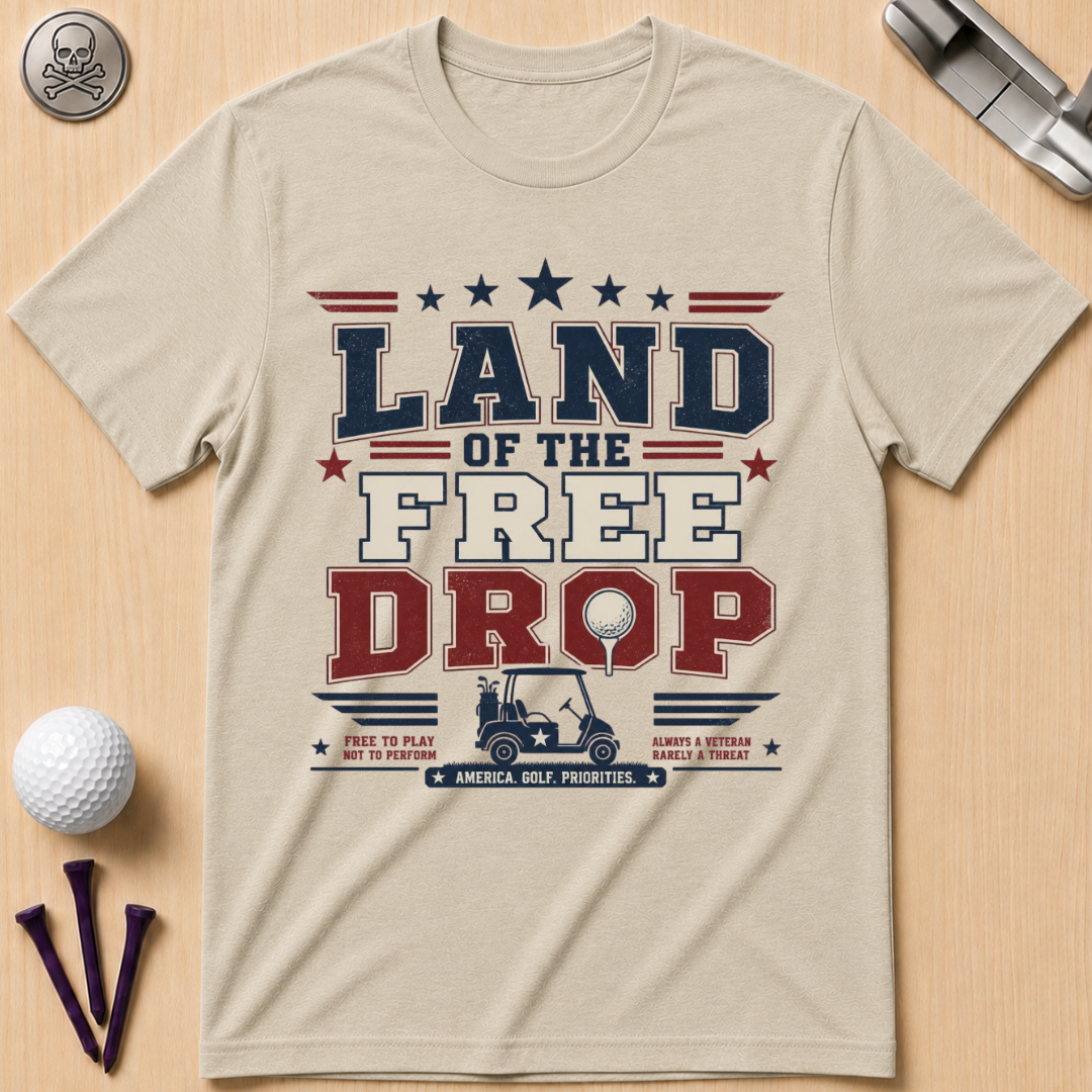 Land of the Free Drop Patriotic T-Shirt