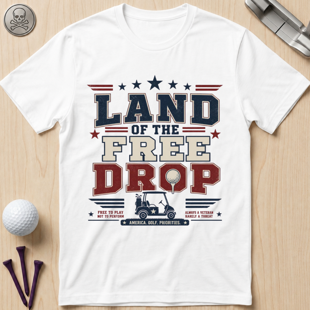 Land of the Free Drop Patriotic T-Shirt