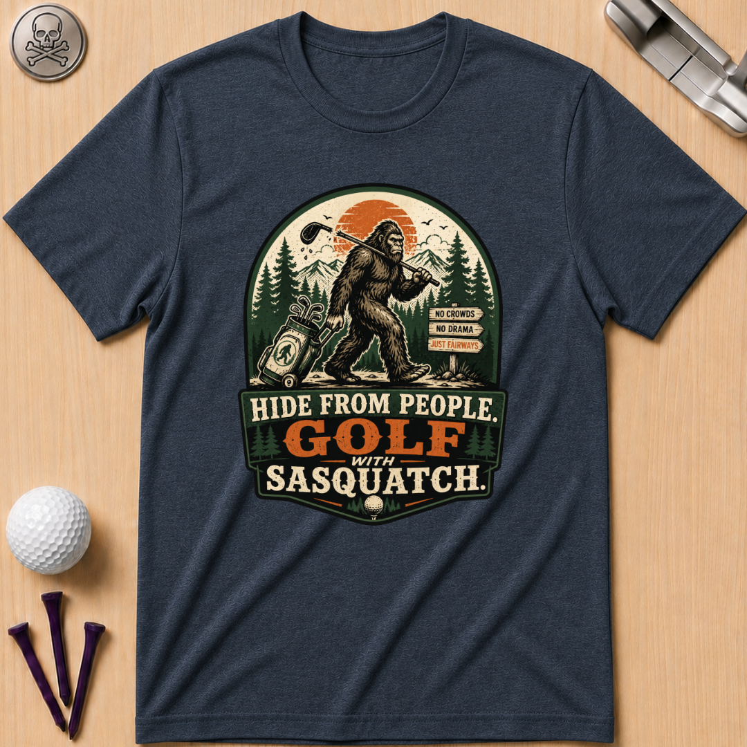 Golf With Sasquatch Golf T-Shirt