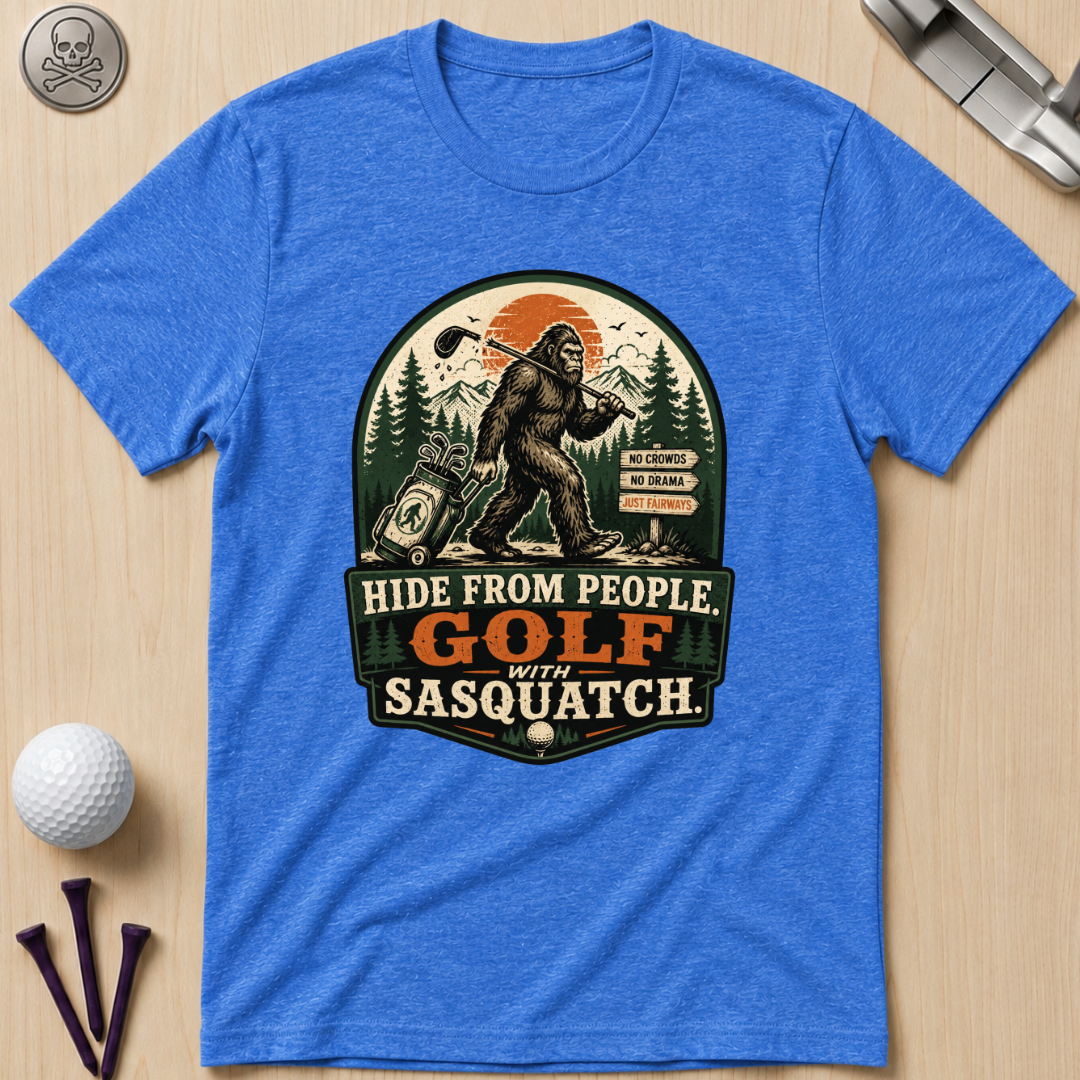 Golf With Sasquatch Golf T-Shirt