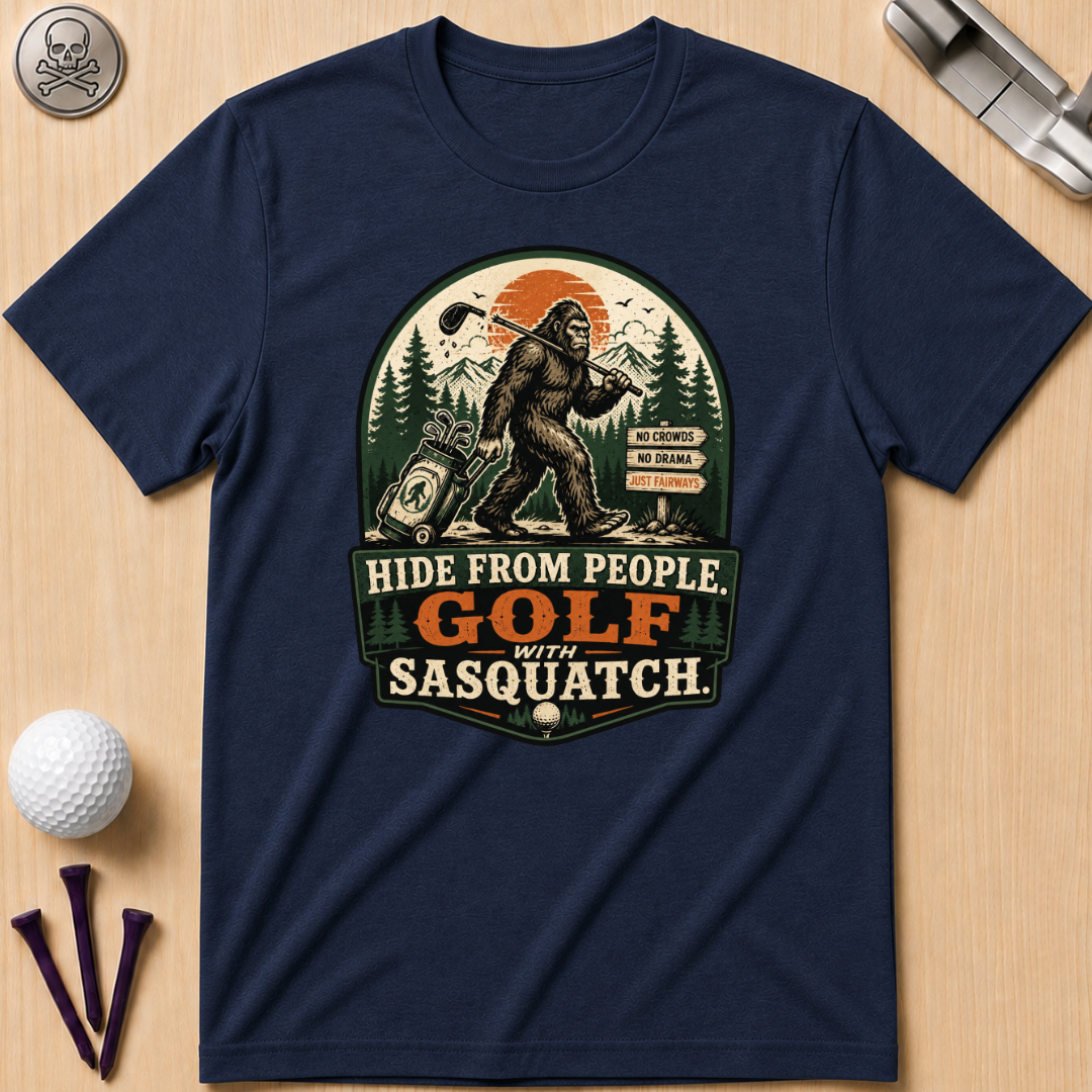 Golf With Sasquatch Golf T-Shirt