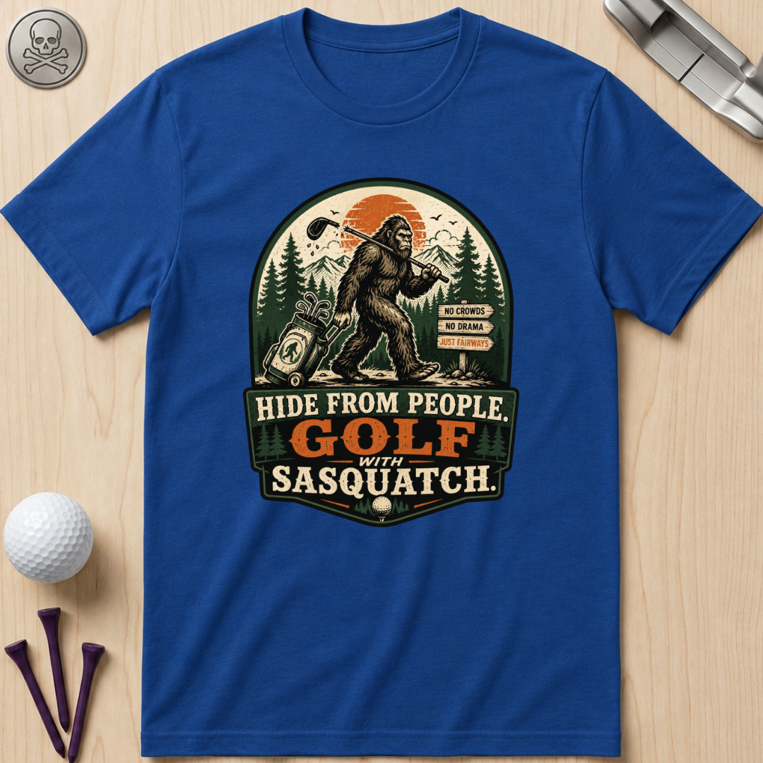 Golf With Sasquatch Golf T-Shirt