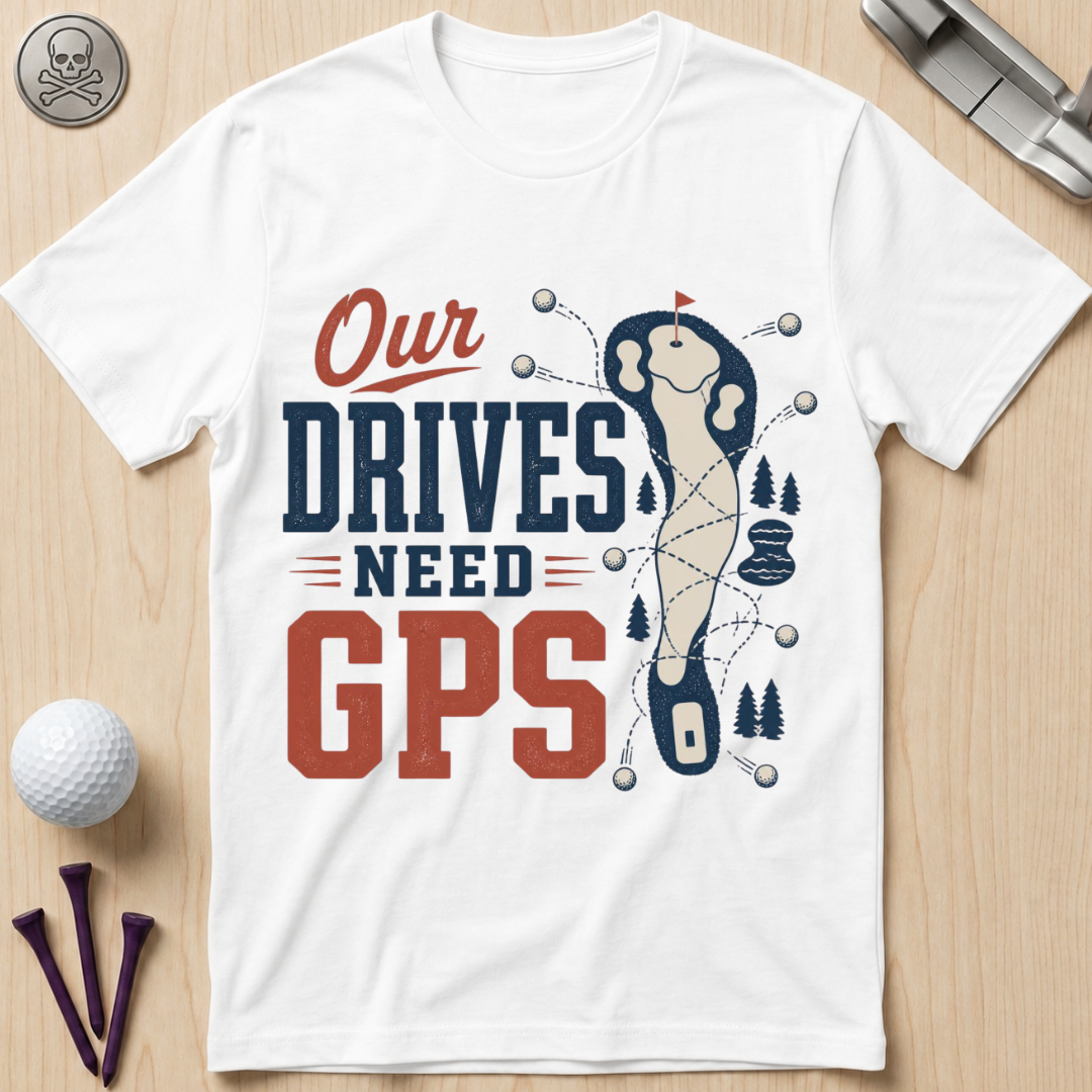 Our Drives Need GPS Golf T-Shirt