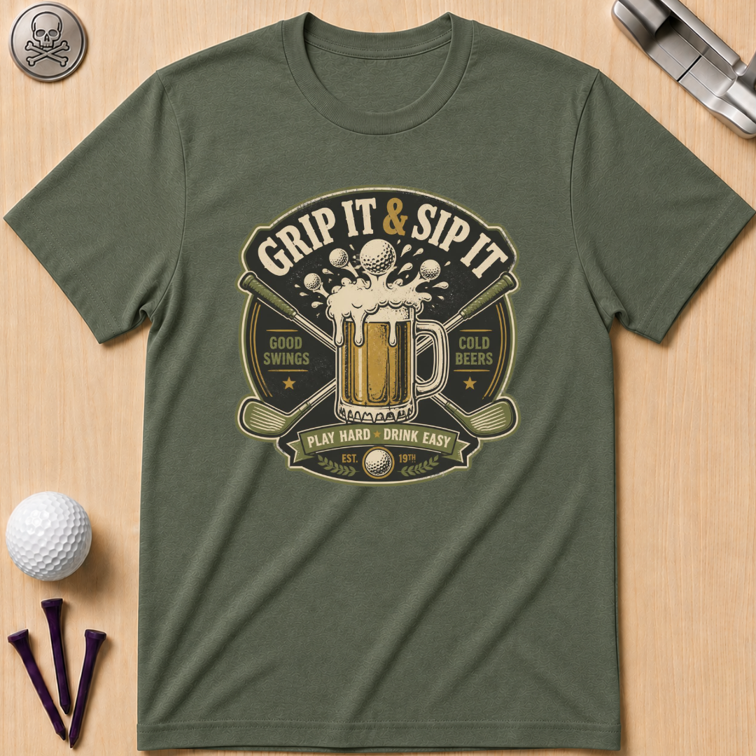 Grip It & Sip It Beer T-Shirt