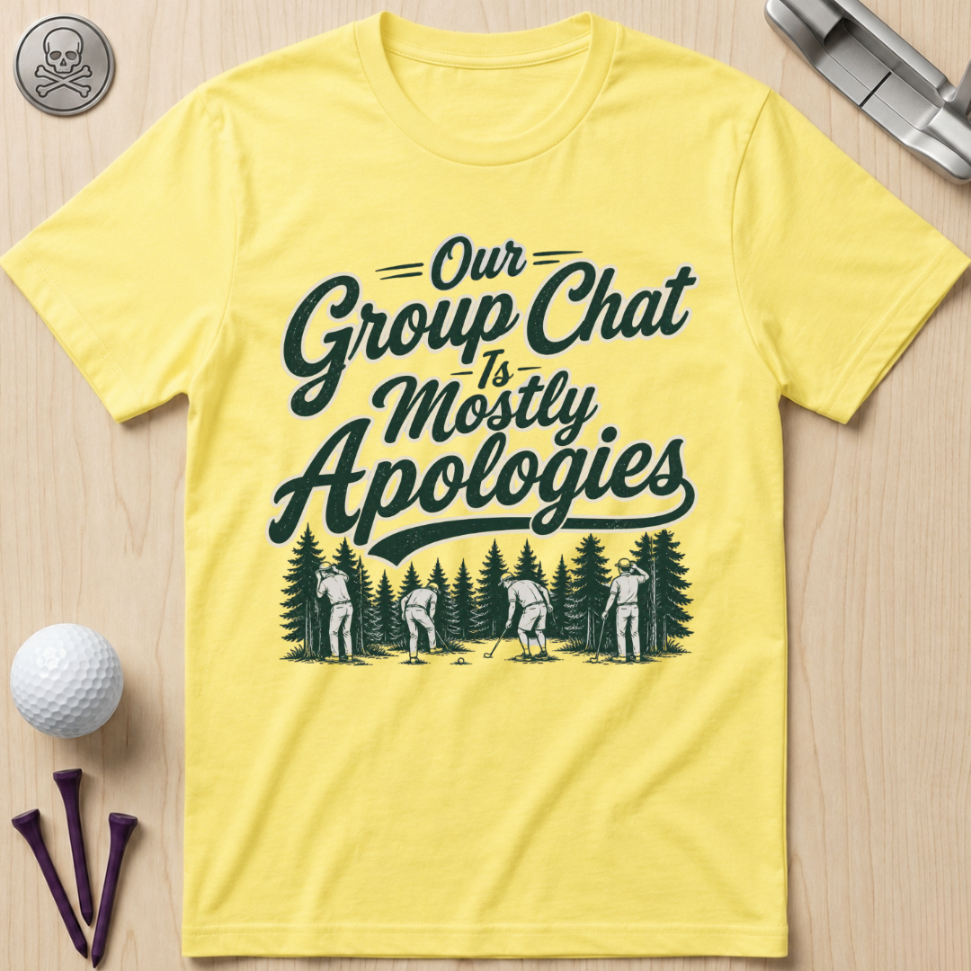 Our Group Chat is Mostly Apologies Golf T-Shirt