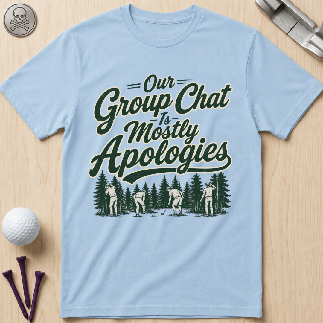 Our Group Chat is Mostly Apologies Golf T-Shirt