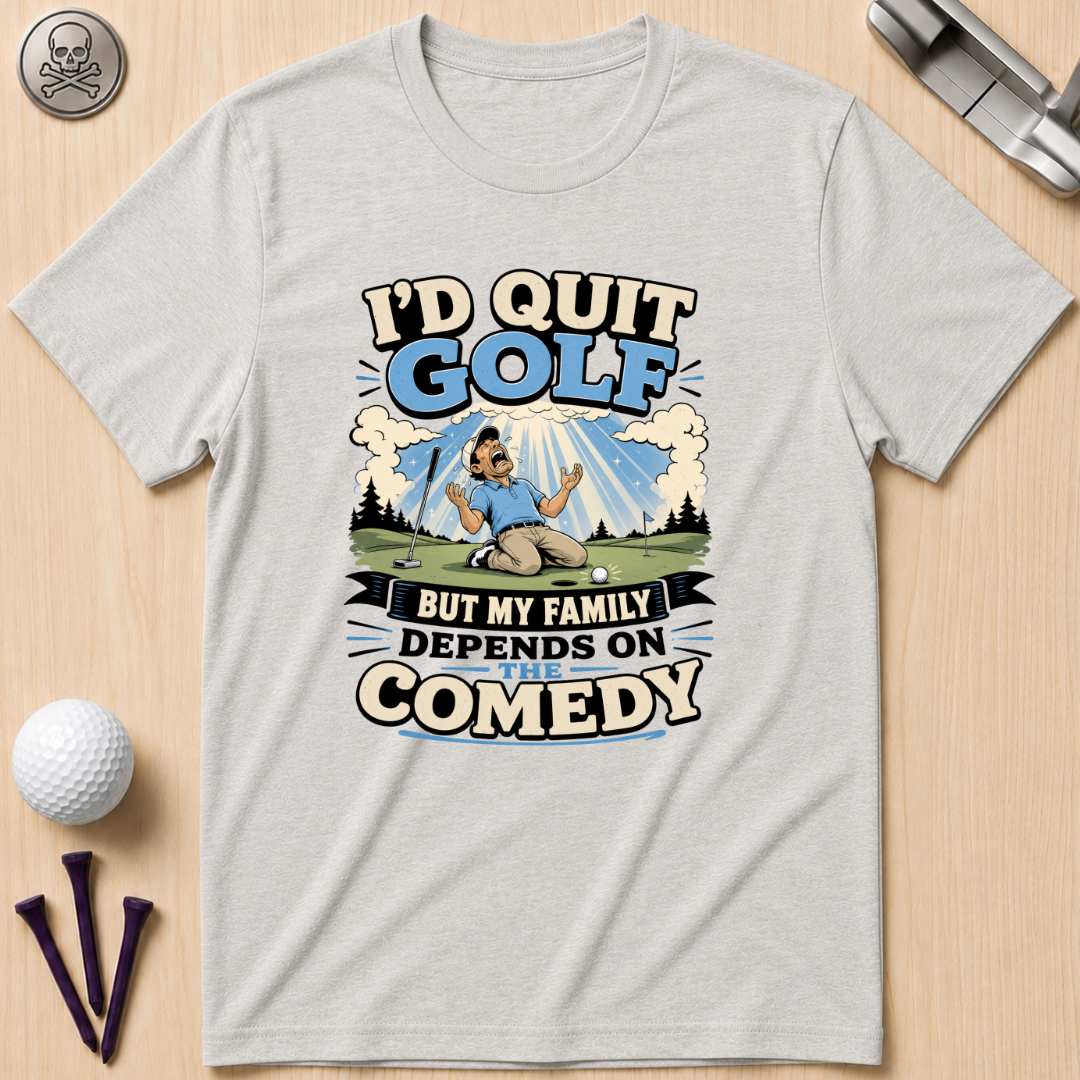 I'd Quit Golf But...Golf T-Shirt