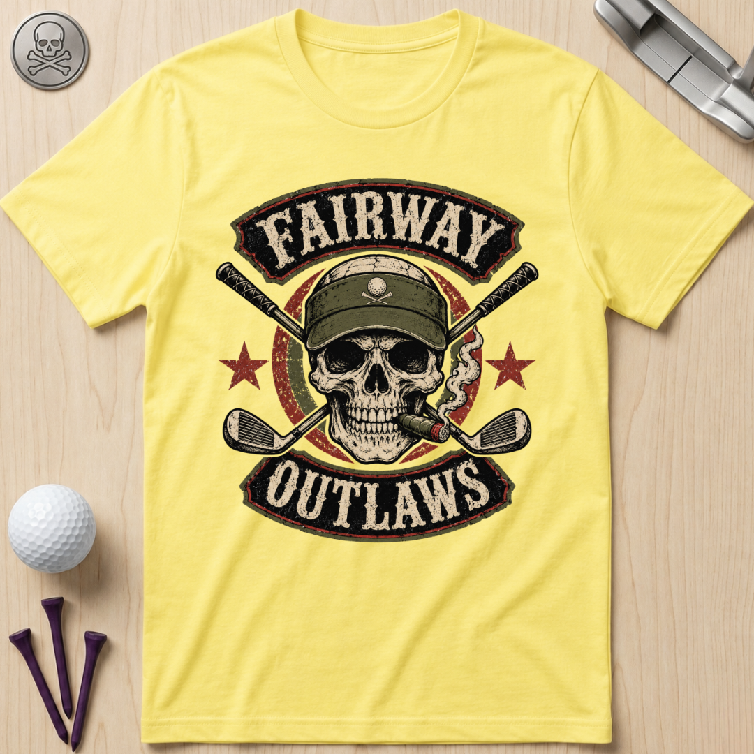 Fairway Outlaws Golf Skull T-Shirt