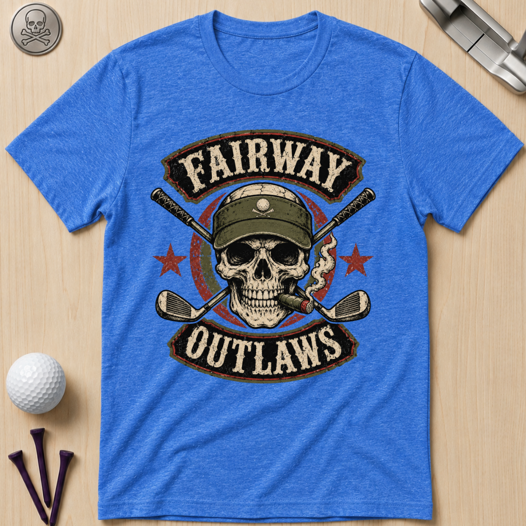 Fairway Outlaws Golf Skull T-Shirt
