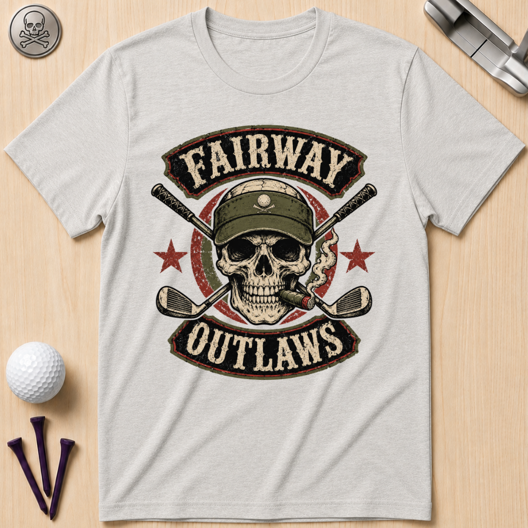 Fairway Outlaws Golf Skull T-Shirt