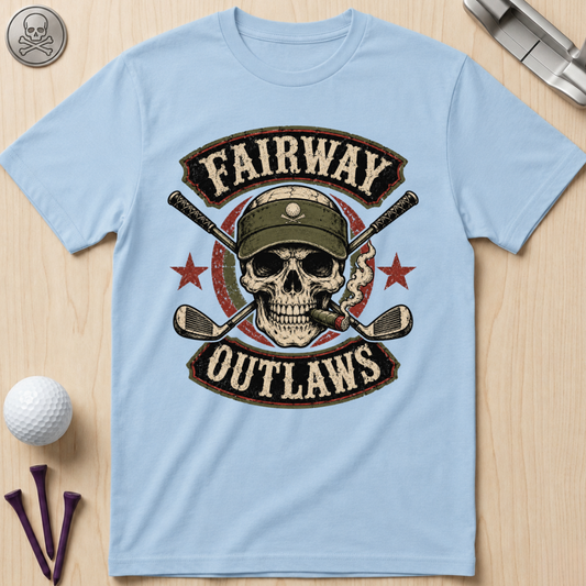 Fairway Outlaws Golf Skull T-Shirt