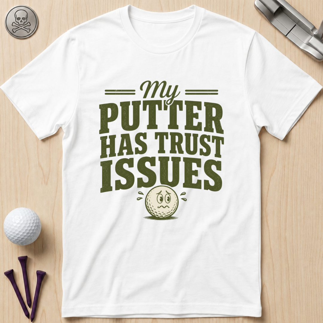 My Putter Has Trust Issues Golf T‑Shirt
