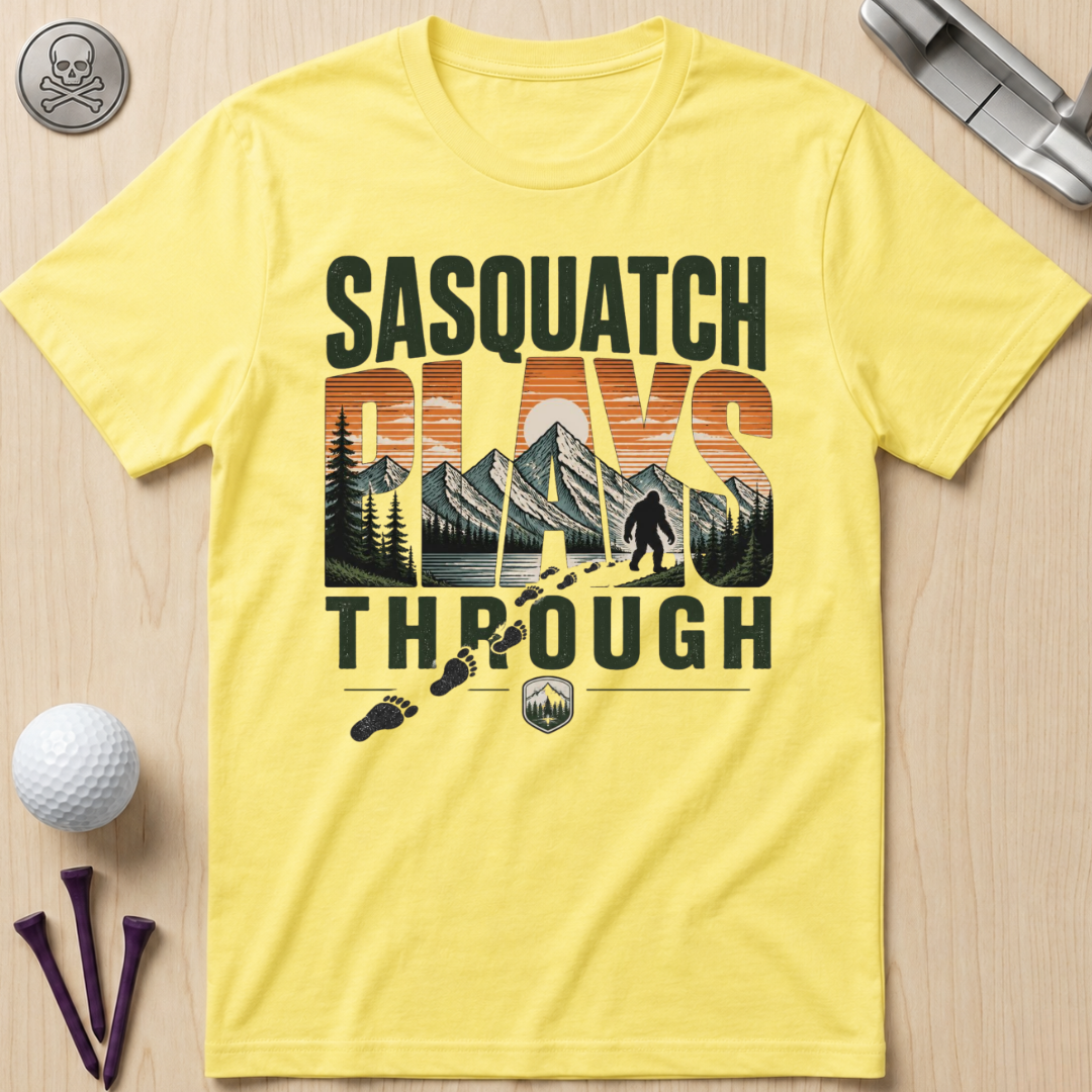 Sasquatch Plays Through T-Shirt