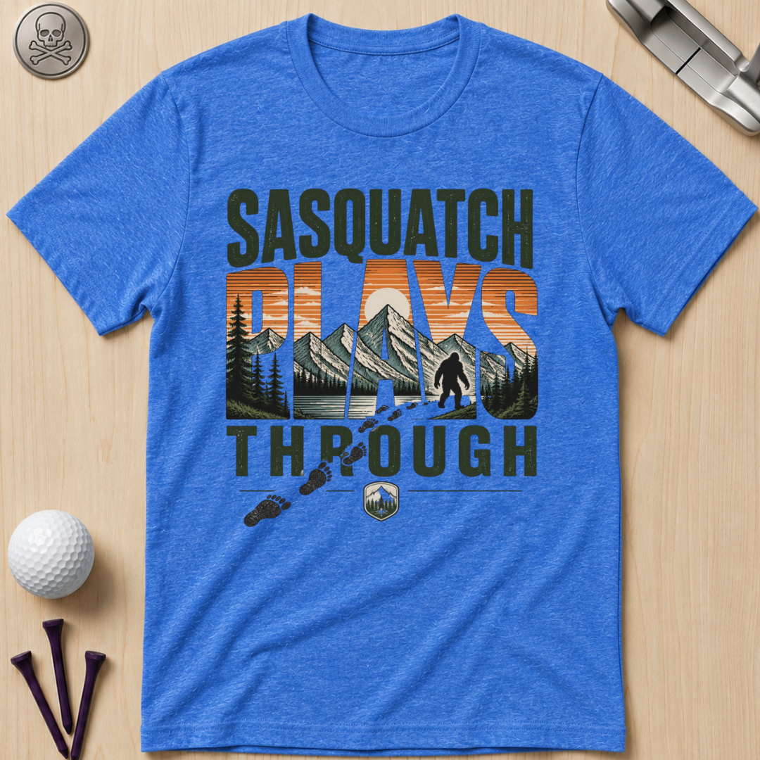Sasquatch Plays Through T-Shirt